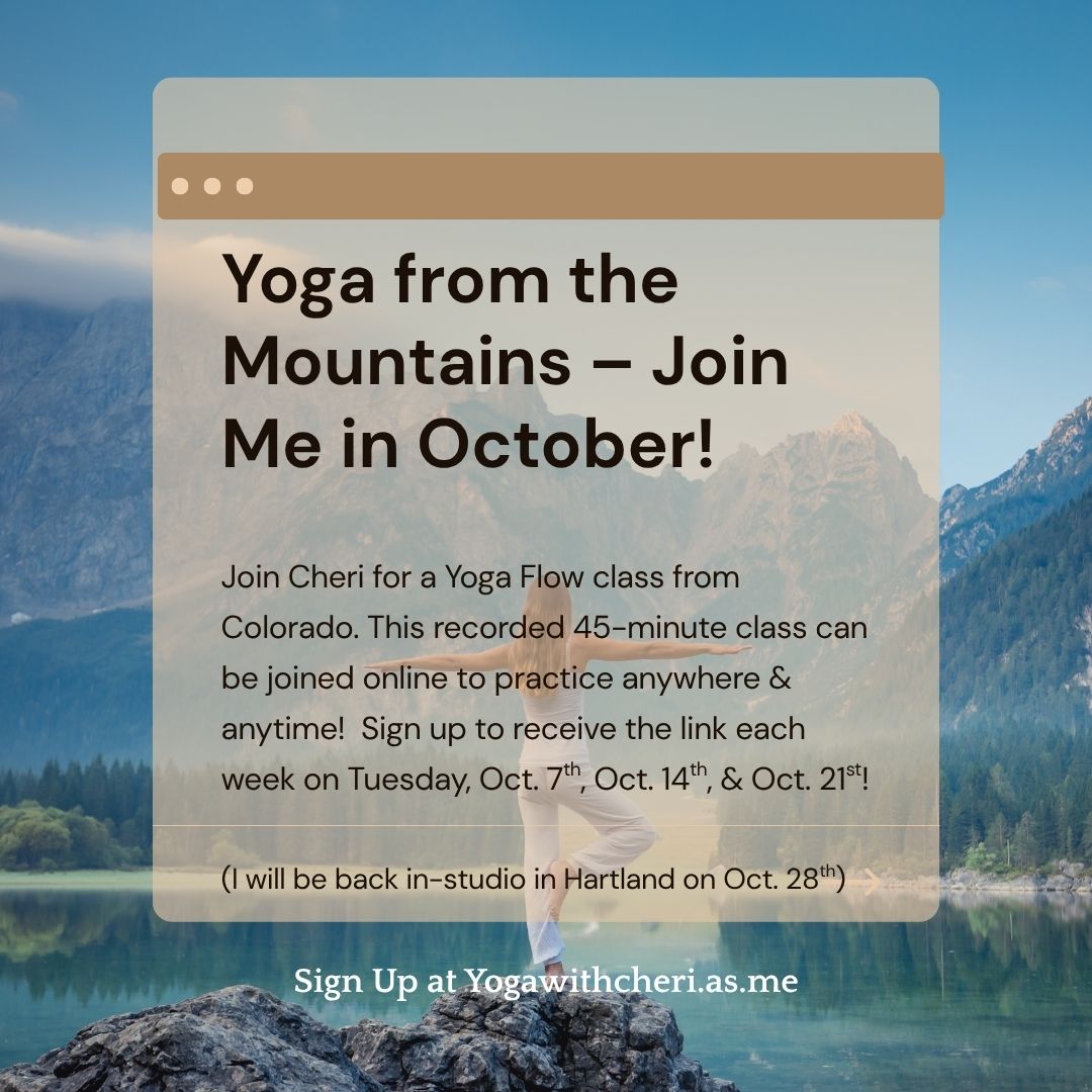 Join me for Yoga in the Mountains - wherever you are...🏔
