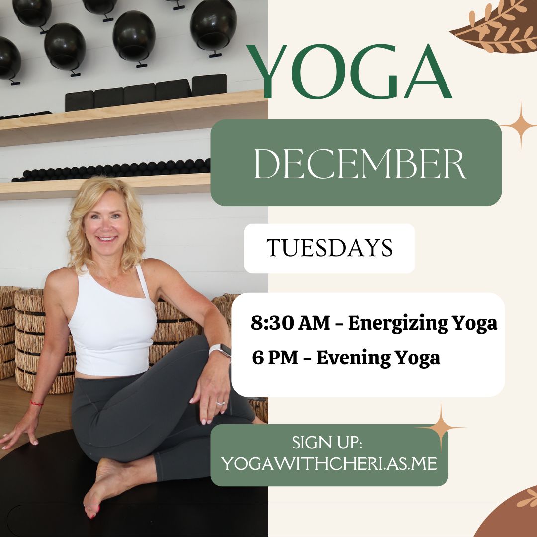 Yoga for the Holidays!  December Yoga Offerings.🎄