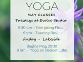 May Studio and Lakeside Yoga!